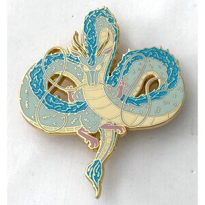 Studio Ghibli's Spirited Away Gold Dragon Enamel Lapel Pin By Toku Arts